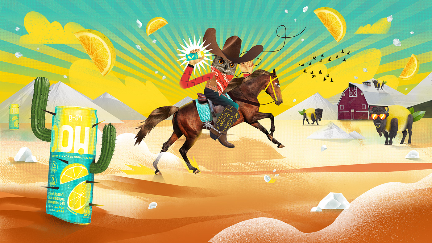 collage collageillustration ilustracion digital illustration western cowboy video