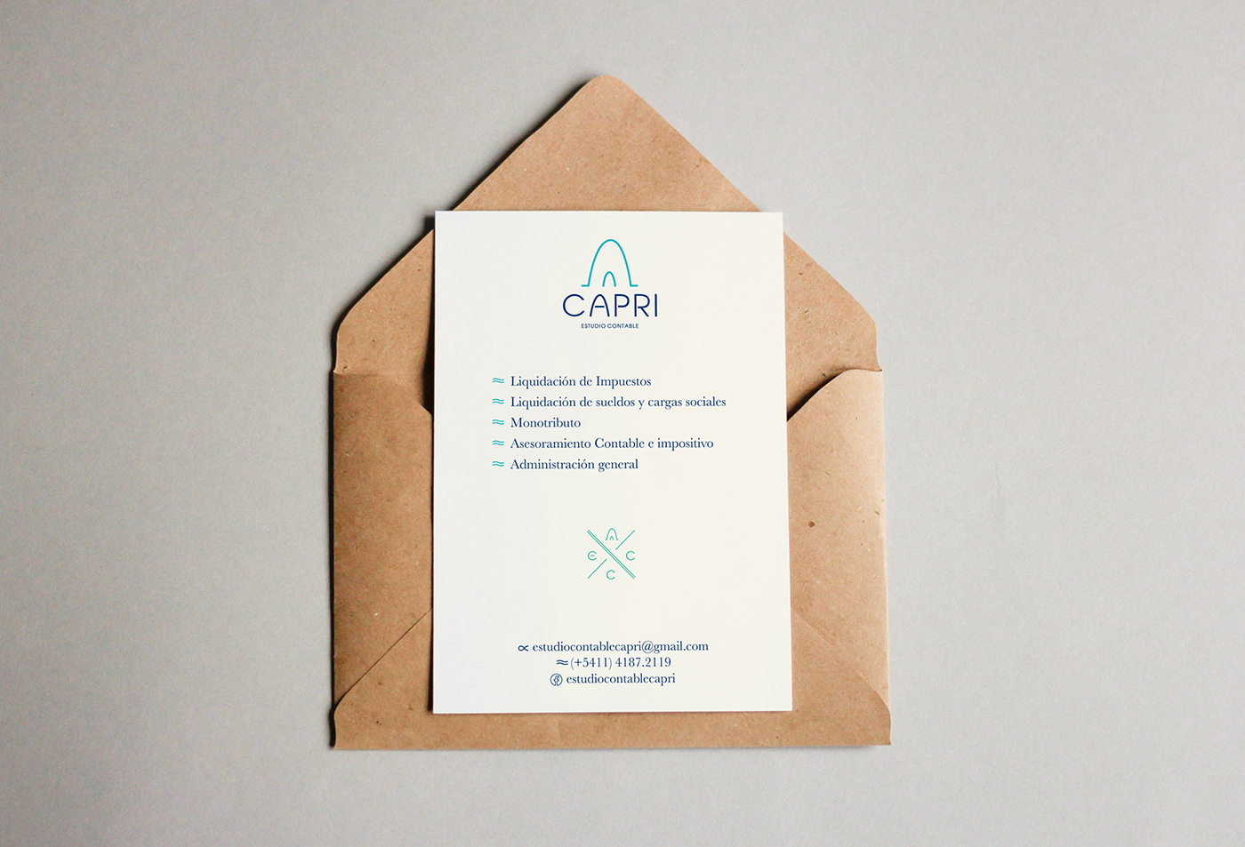 Capri Island accounting studio postacrds logotipe branding  newbrand identity accountancy