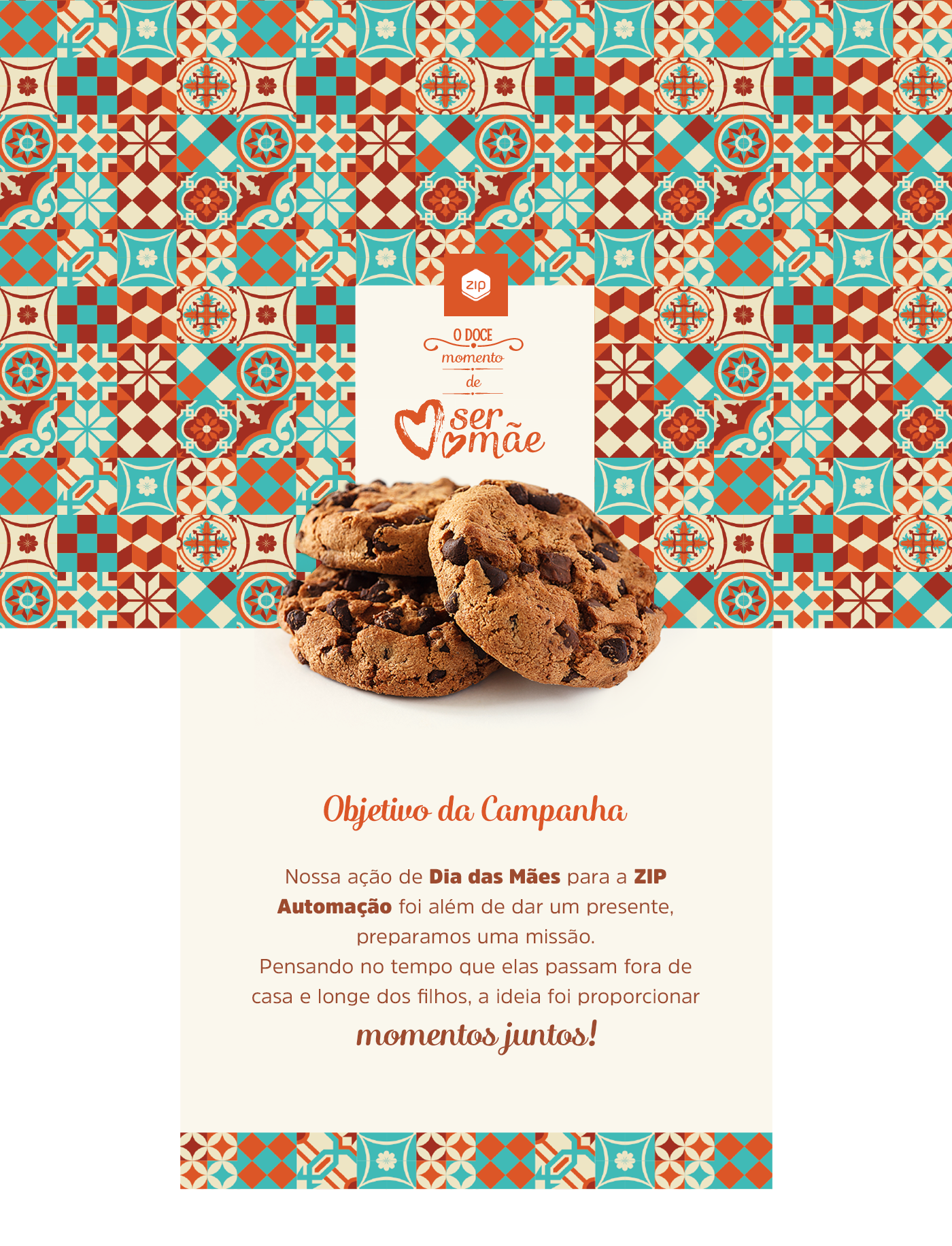 mothers day marketing   Advertising  action dia das mães endomarketing branding  cookie card Food 