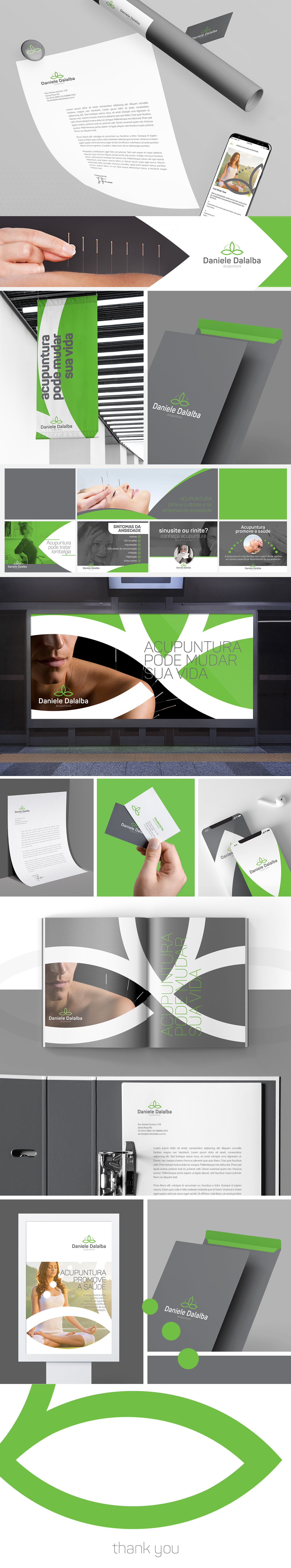 branding  visualidentity Acupuntura marca minimal identidadevisual brand presentation