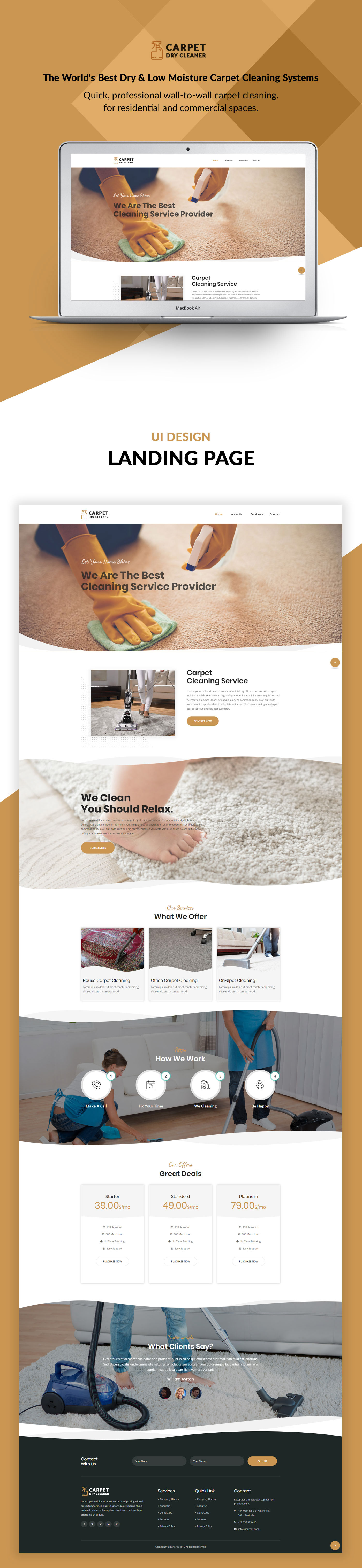 Dry Cleaner Website Website Design