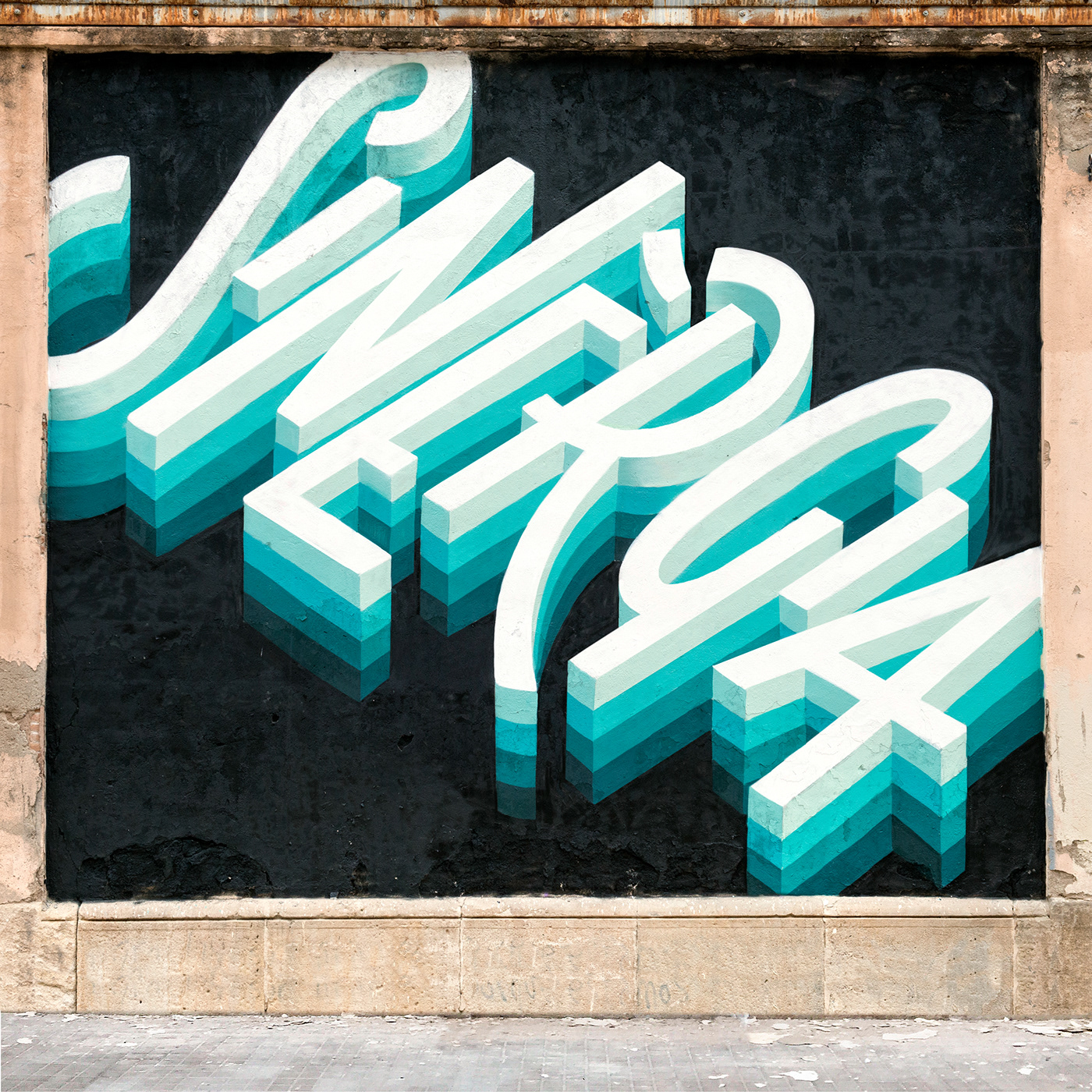 Graffiti lettering Murals painting   Street Art  type typography   ILLUSTRATION  urban art