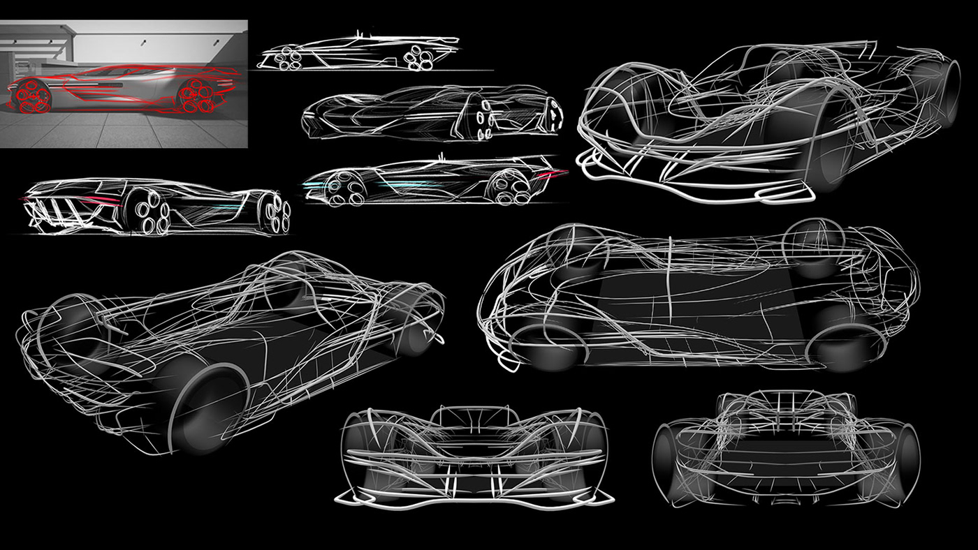 Transportation Design hypercar Automotive design gravity sketch car design concept art genesis Hyundai