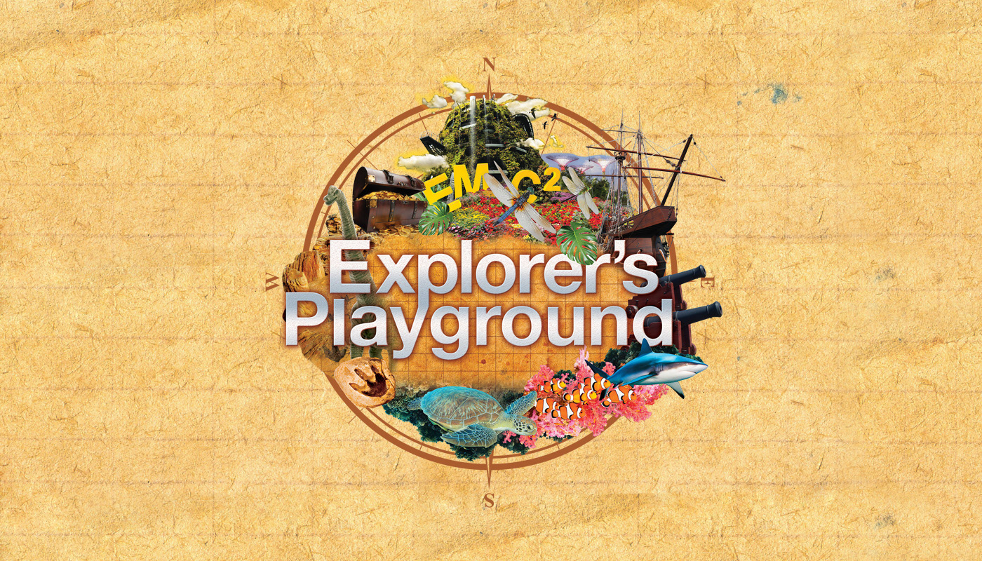 STB Singapore Tourism Board Explorer's Playground Logo Design treasure trove Event singapore Travel Education family