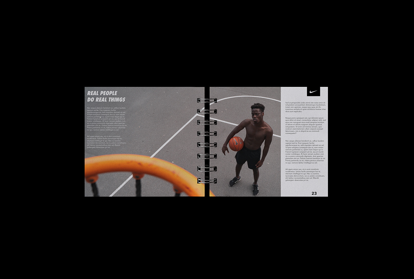 brochure editorial grid Layout museum Nike painting   template typography   woodkid