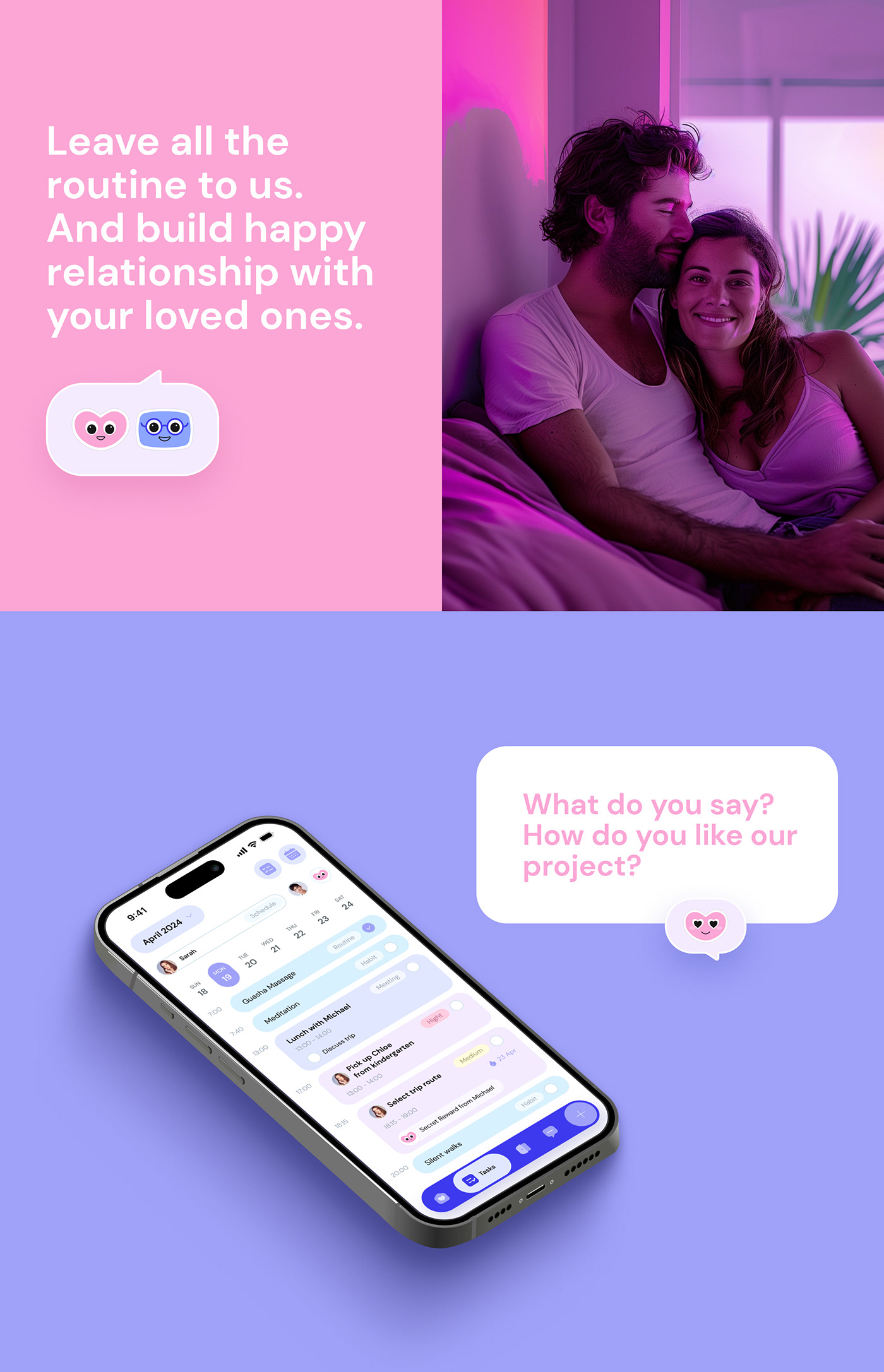 UI/UX Mobile app user interface ai apple vision pro relationship Smart Home dashboard task vr