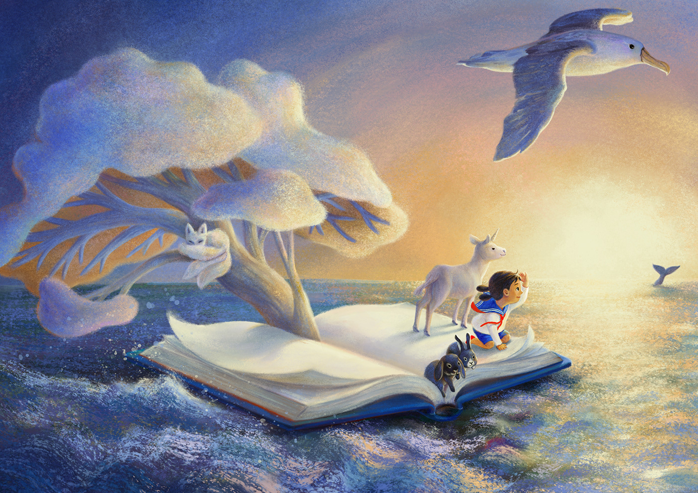 book children childrens book dream kidlitart Ocean Picture book picturebook illustration sea unicorn