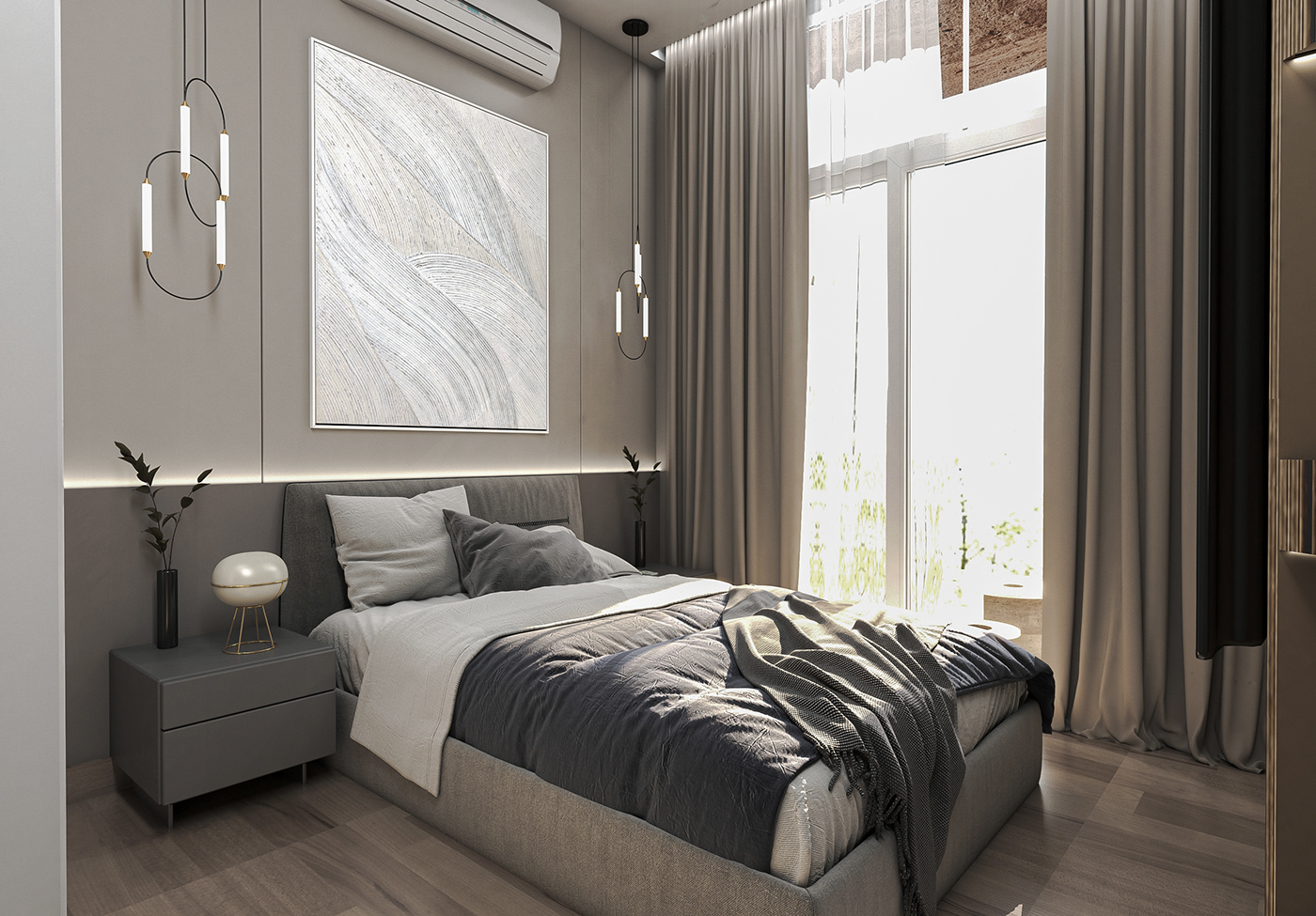 bedroom bedroom design bedroomdesign Bedroom interior Bedrooms Villa villa design visualization interior design  vray
