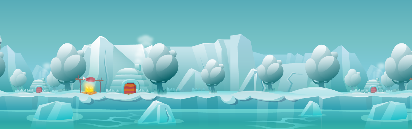 2D mobile runner endless environment Character animation cartoon vector game