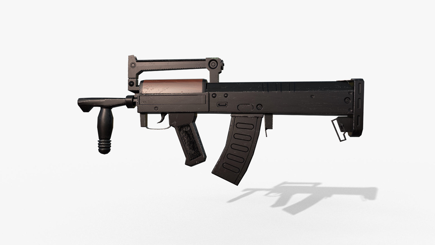 rifle Weapon firearm assault rifle groza Unity 3d 3D Gun 3D Rifle FPS Shooter Game