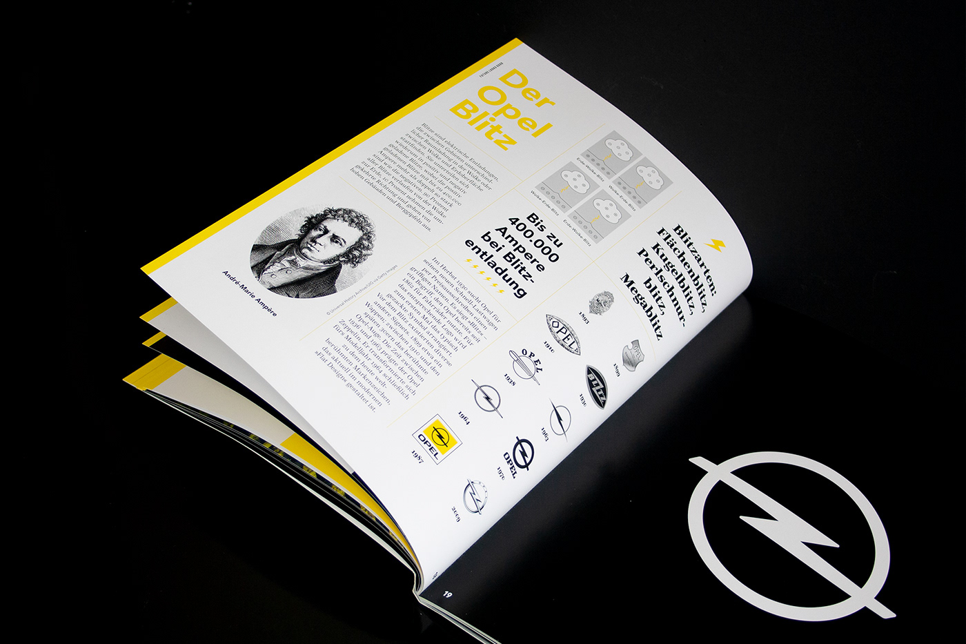 magazine editorial design  design printdesign graphic design  Magazine design opel ramp space