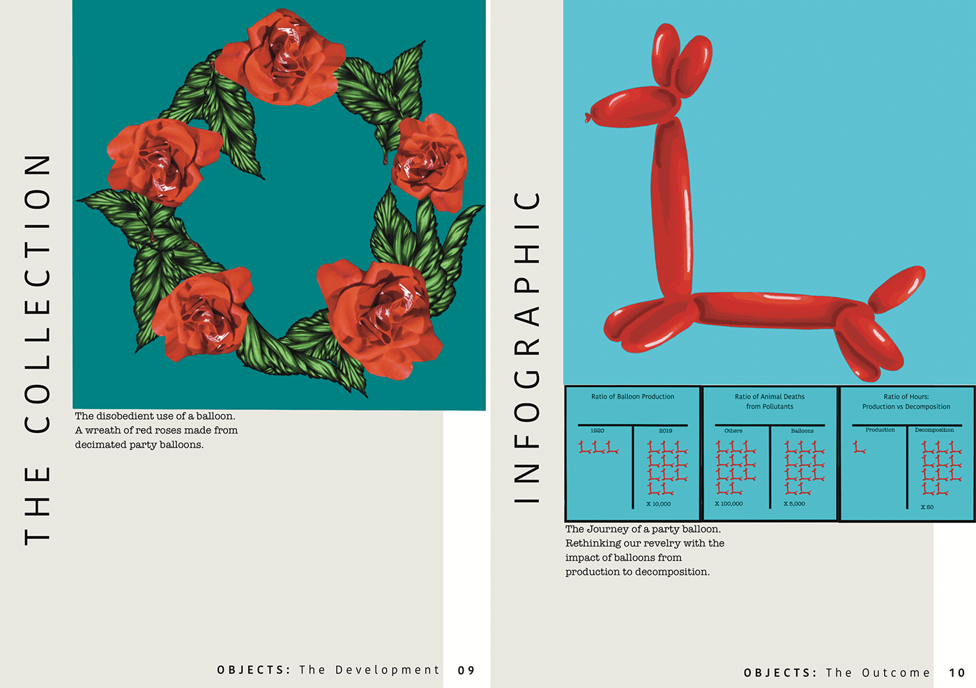 art school project magazine layout botanicals illustration text graphic design 