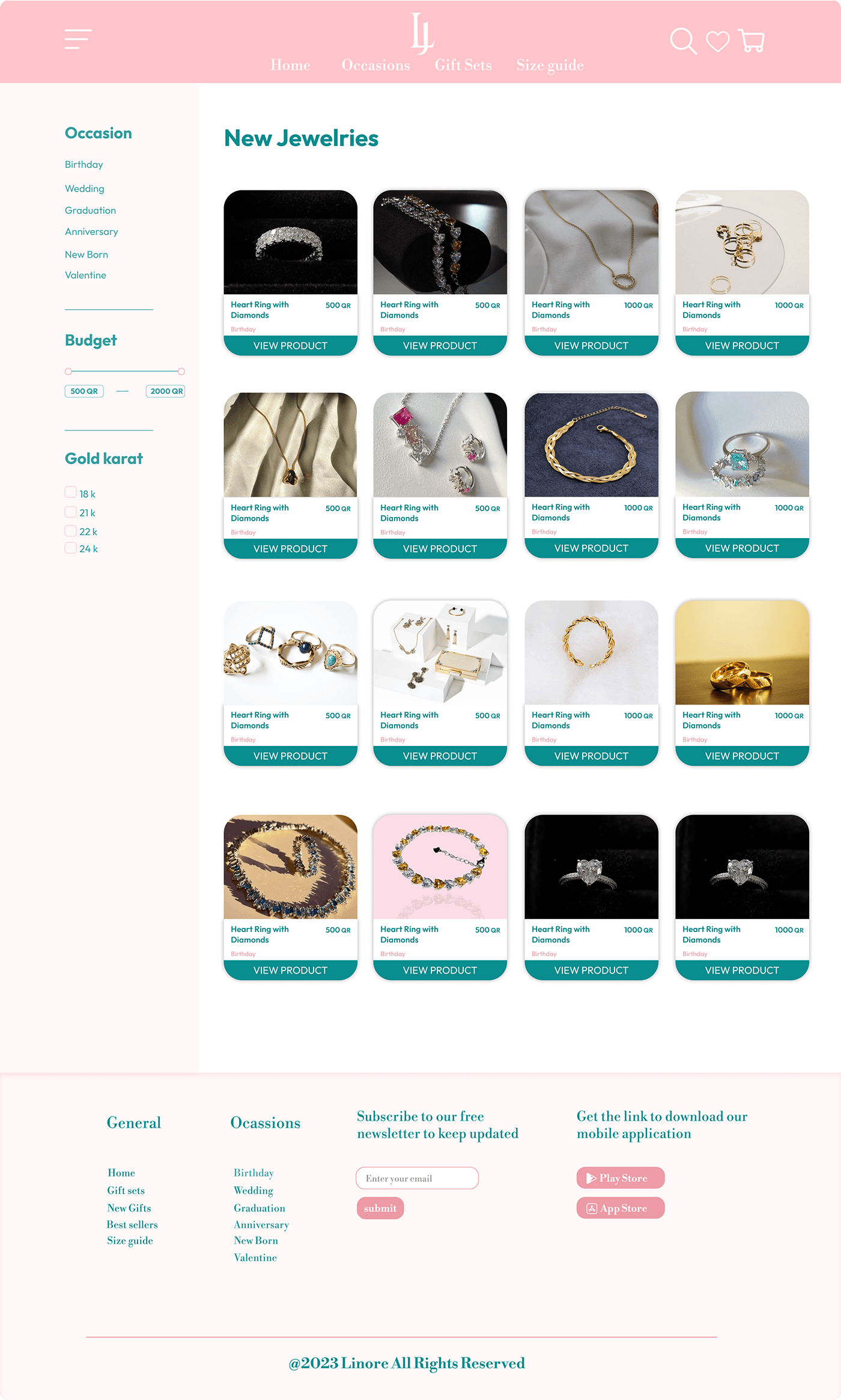design shop gift Birthday e-shop online store UI/UX user interface Web Design  occasion