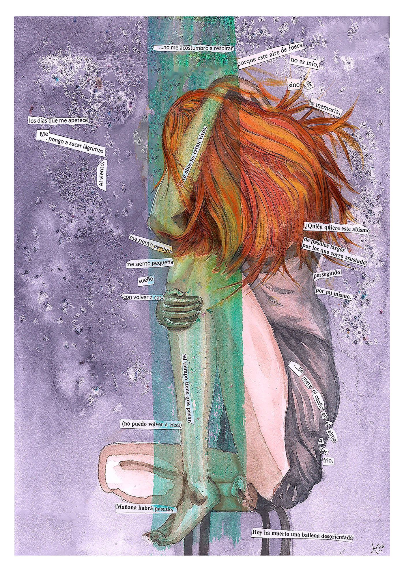arte digital artillustration artwork collage ilustradora painting   Poesia Visual Poetry  watercolor