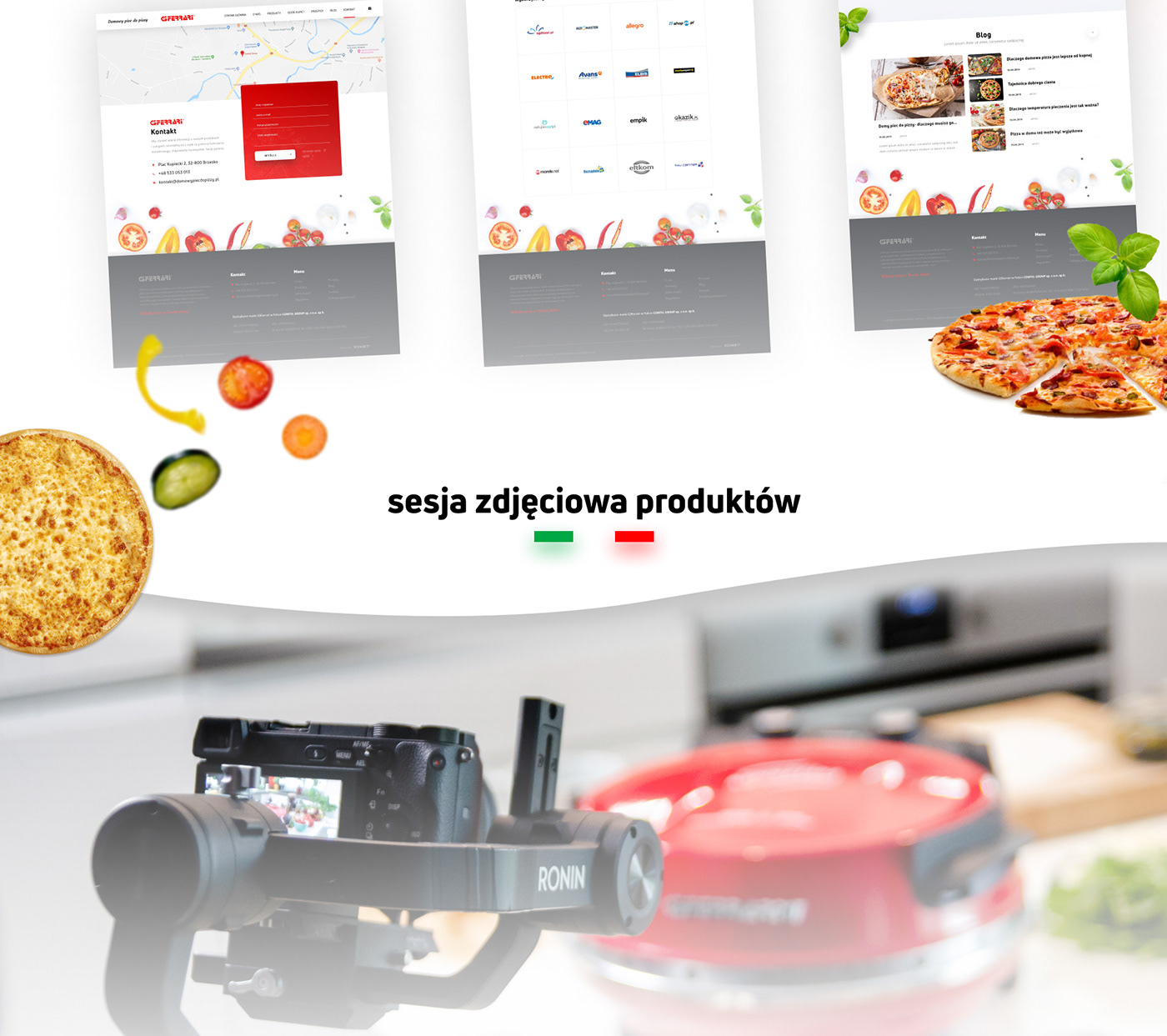 brand hero Food  Pizza social media UI ui design UI/UX Web Web Design 