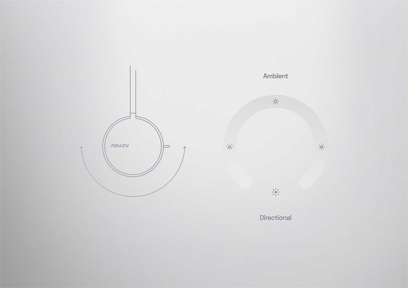 concept gradient Lamp light nousu pendant Collection Conceptdesign design industrialdesign
