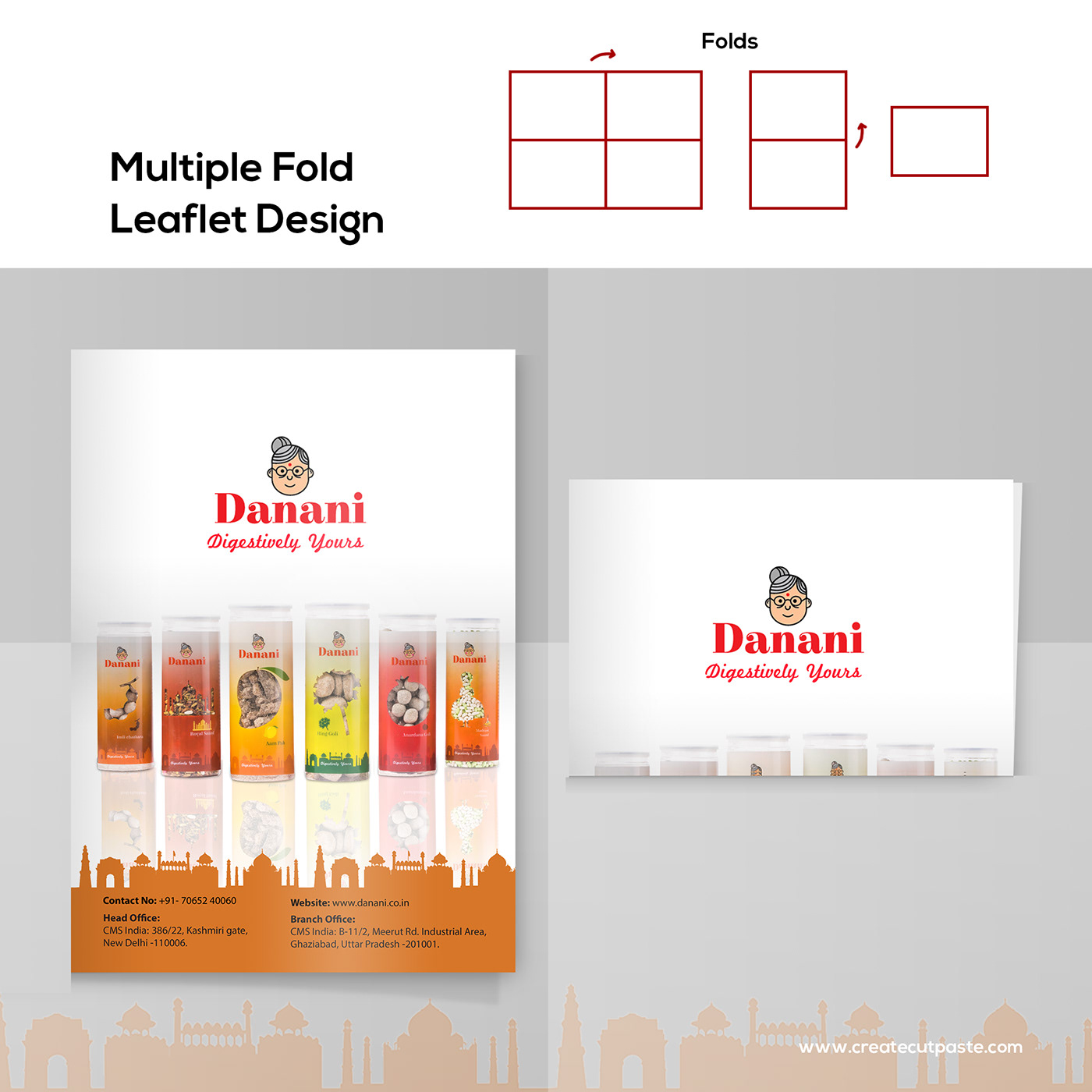 branding  identity Logo Design Packaging Printing labels Danani grandmother mouth freshner Food 