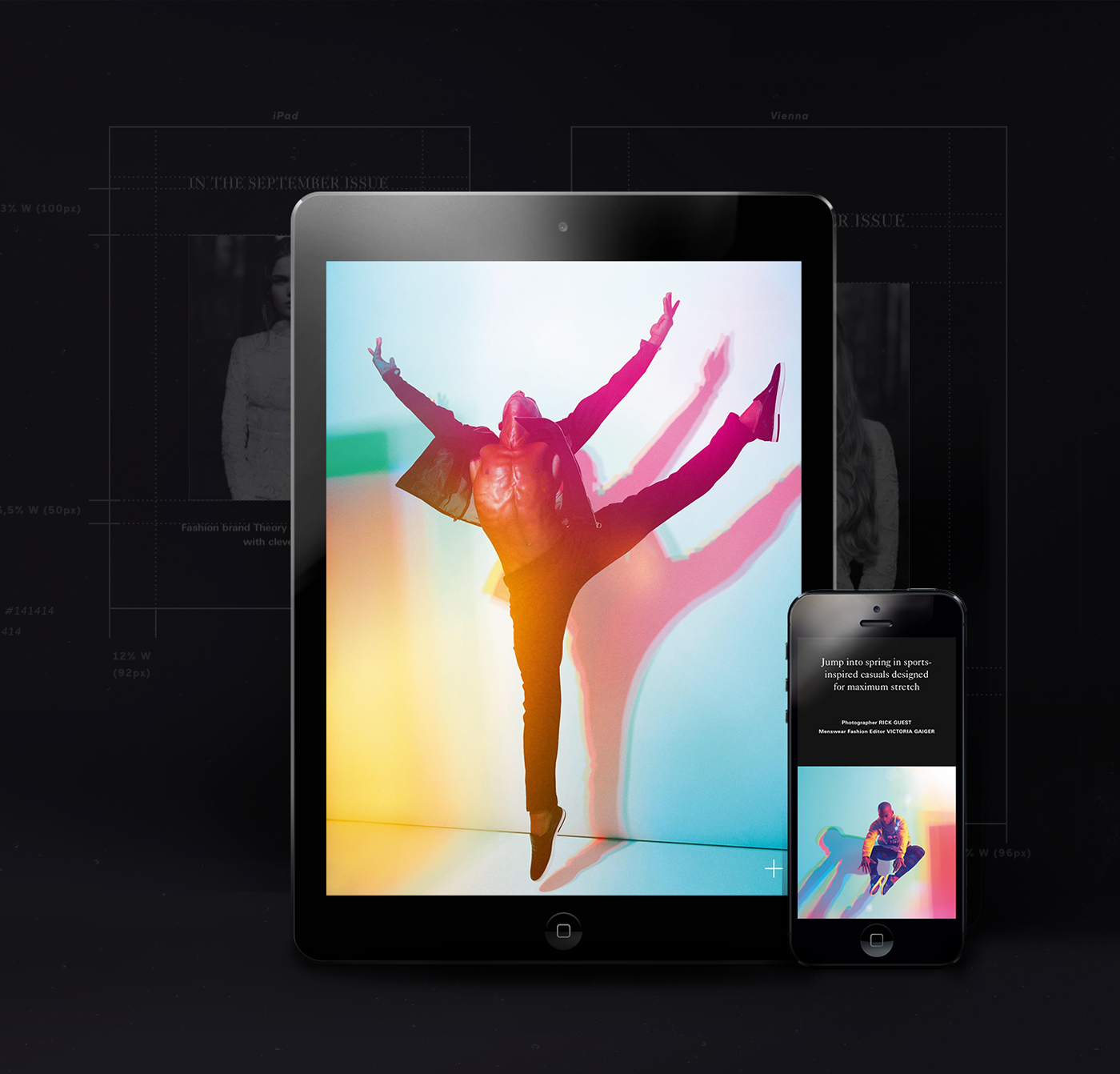 Harrods London magazine iPad iphone android tablet luxury Native Responsive cms modular