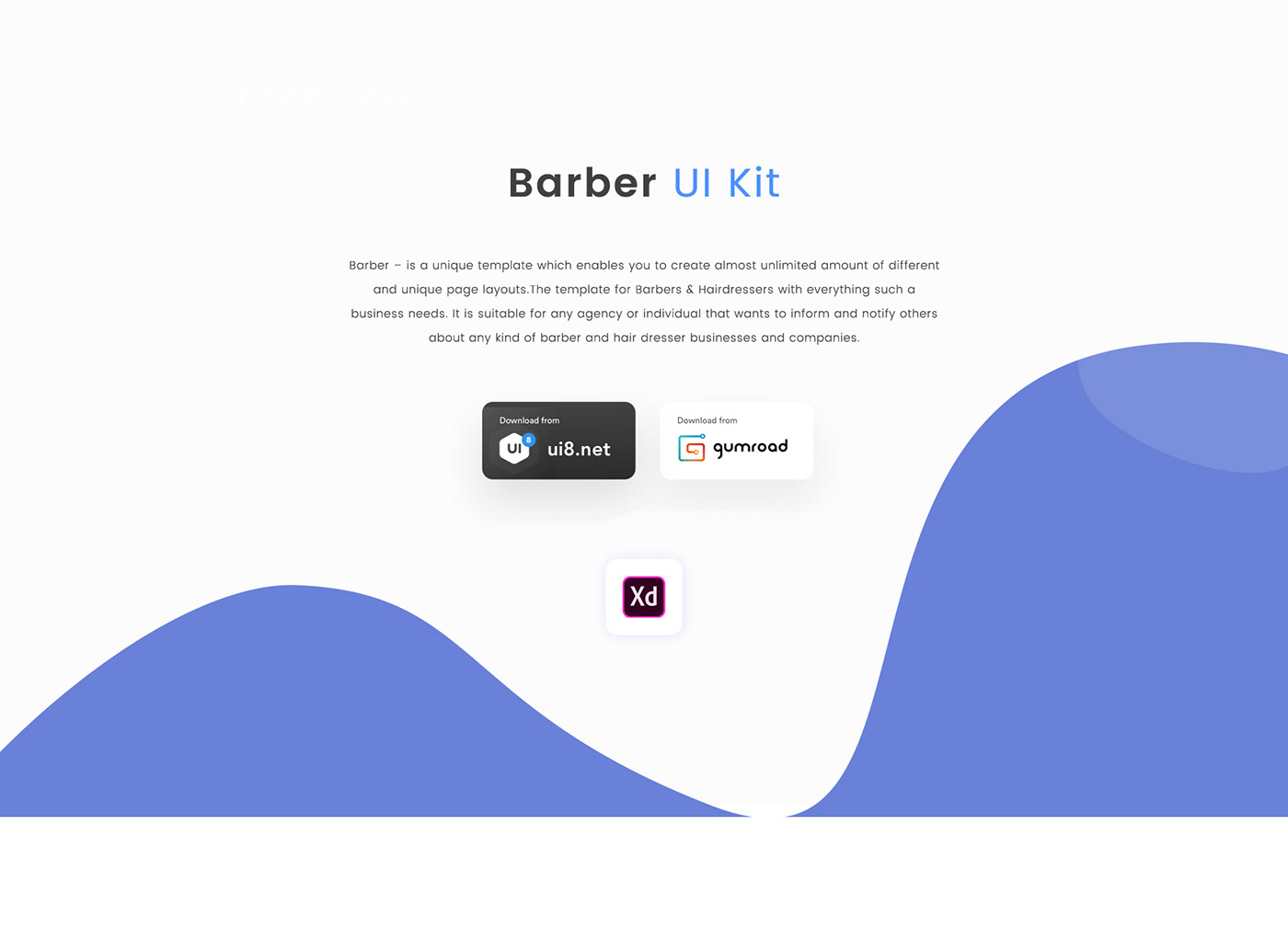 barber app ui kit Creative App madbrains new2019