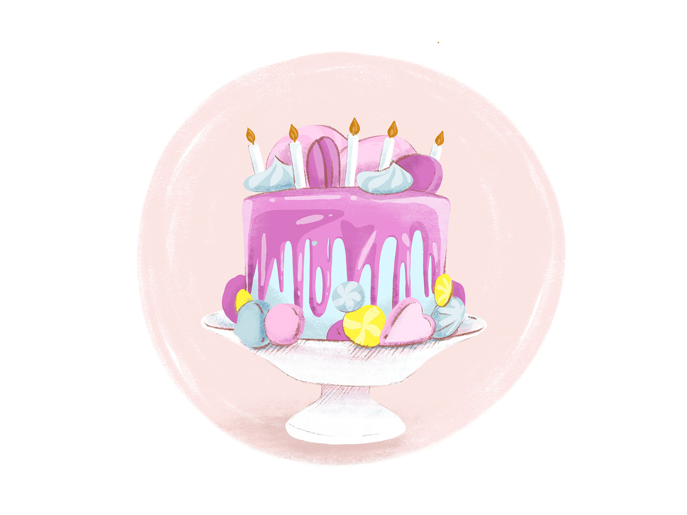 free freebie download psd cake Birthday ILLUSTRATION 
