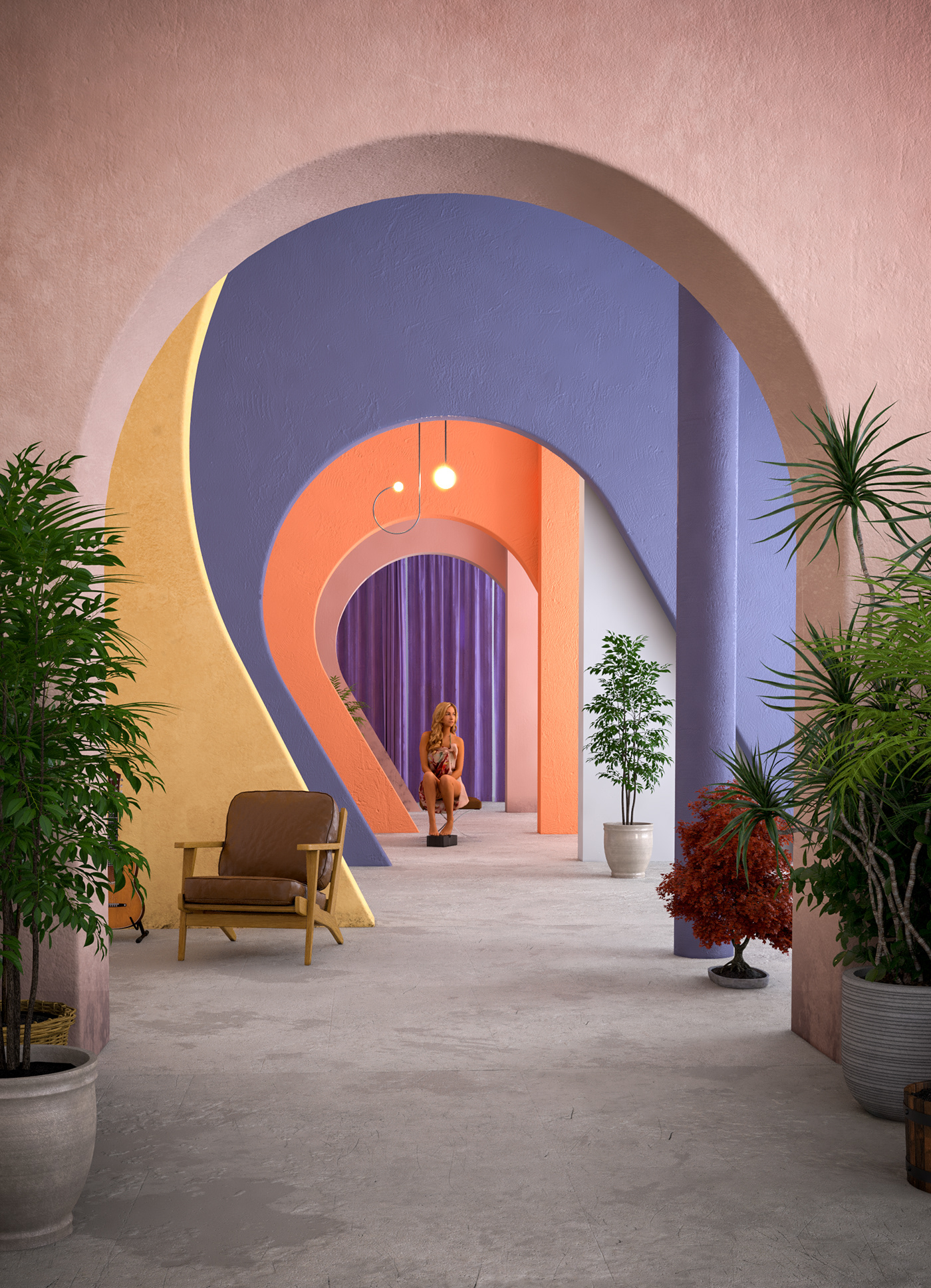 3D architecture archviz CGI exterior interior design  living Render visualization vray