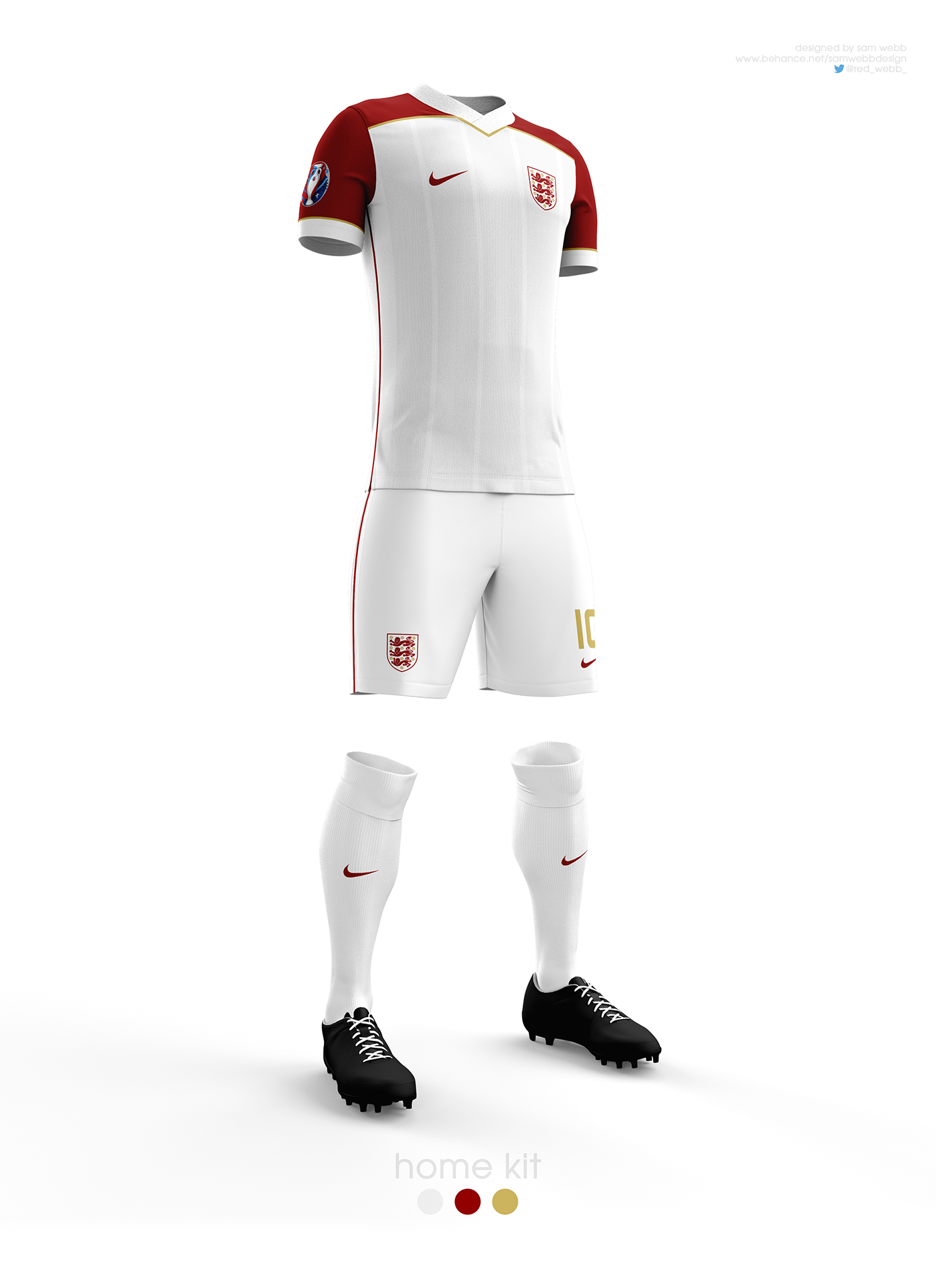 england football kits kit euros euro Nike design soccer red White gold Lions