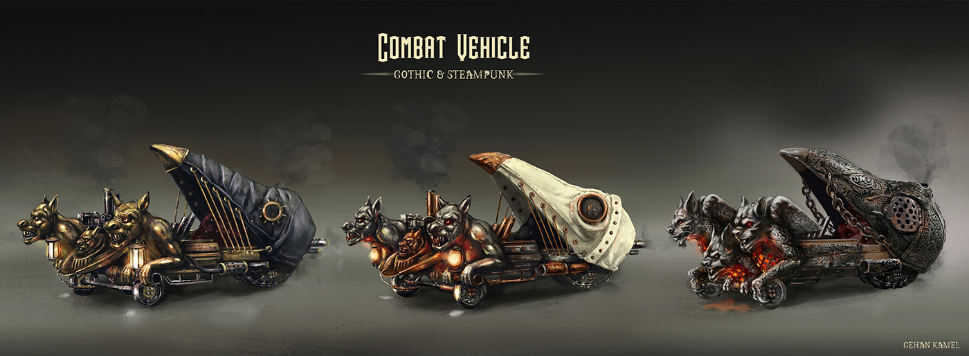 Combat gargoyles gothic horror Vehicle