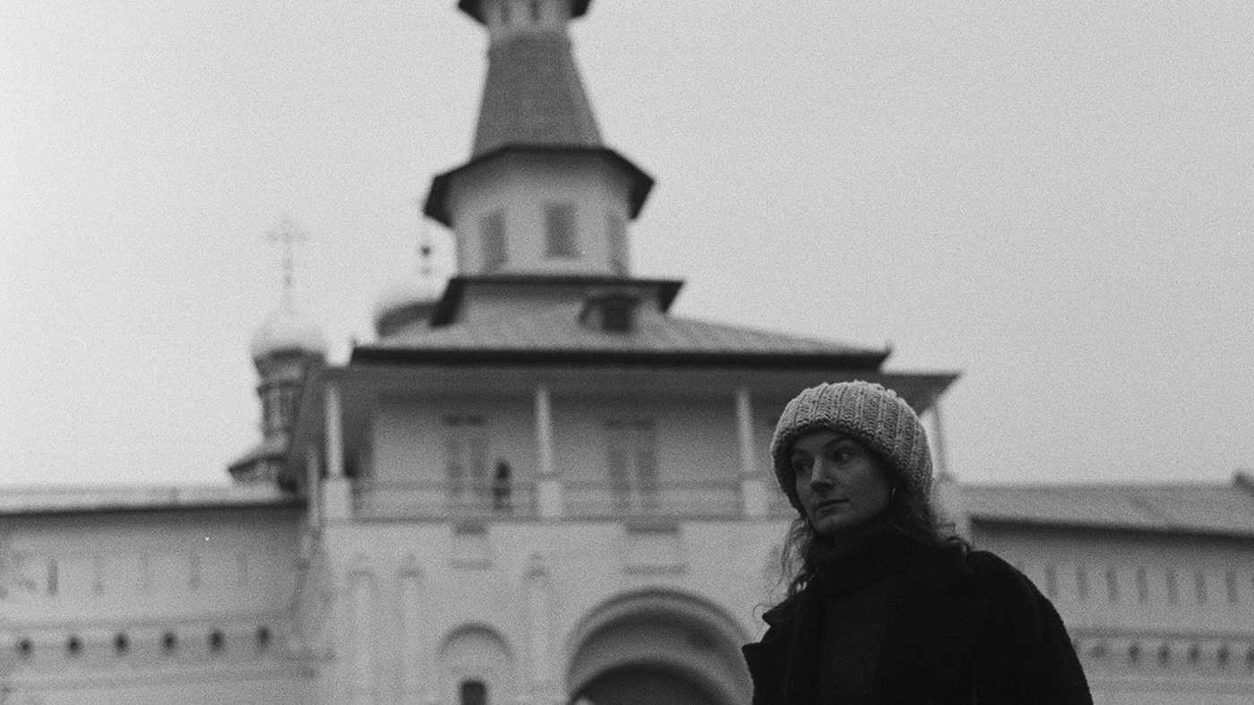 girl architecture photo Film   35mm snow Russia Moscow jerusalem new jerusalem