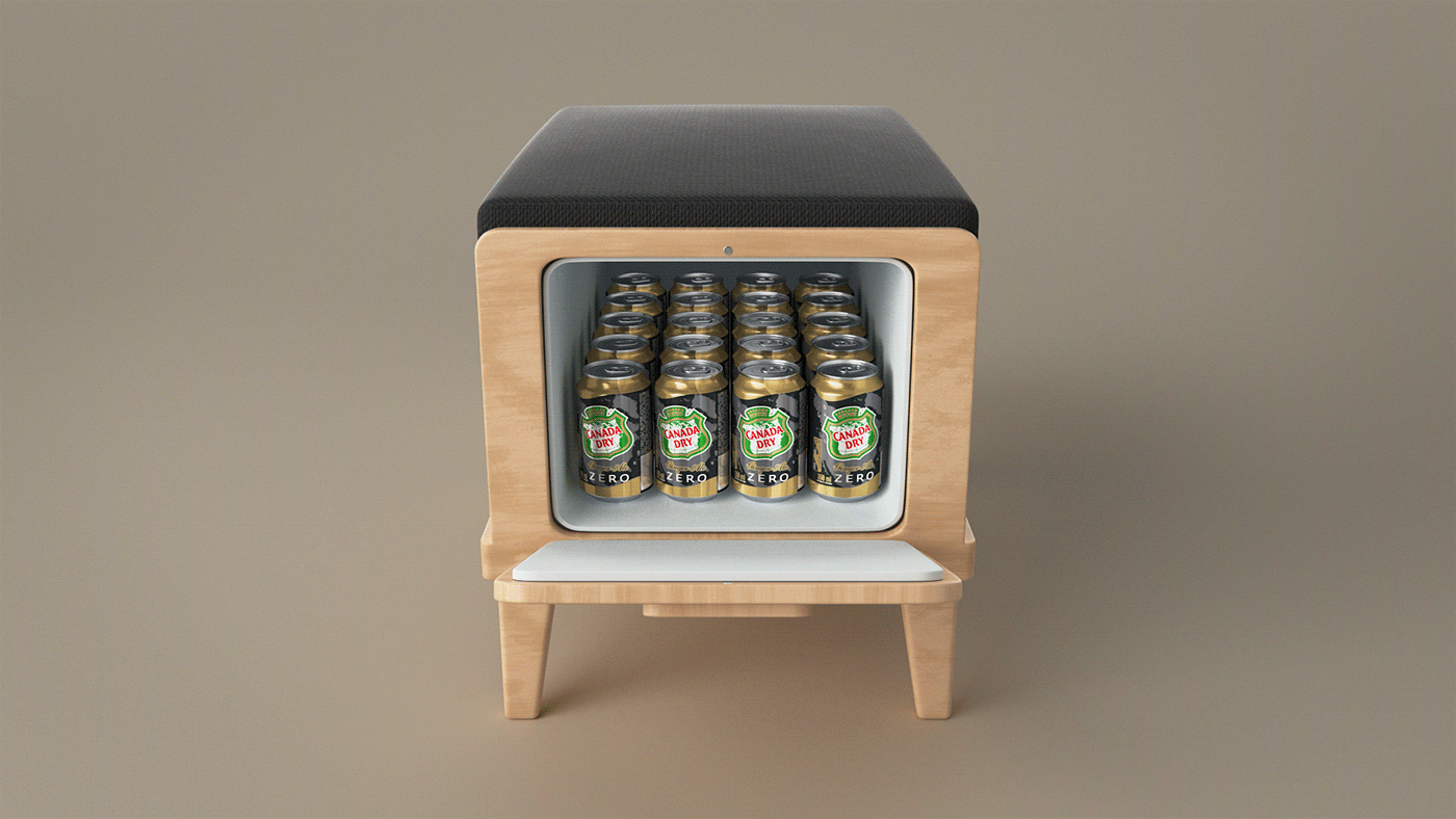 Dyne Canada Dry product shot wood cinema 4d redshift design product Hipster art music
