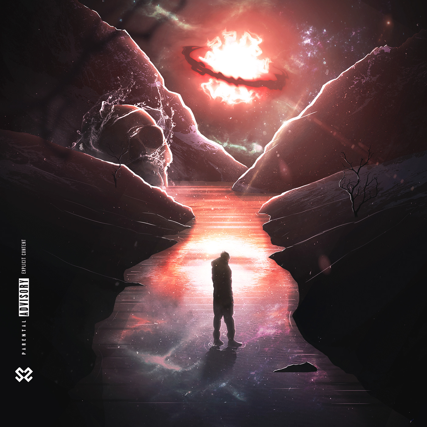 artwork Bushi BUSHITAPE Cover Art design lyonzon music rap skull Space 