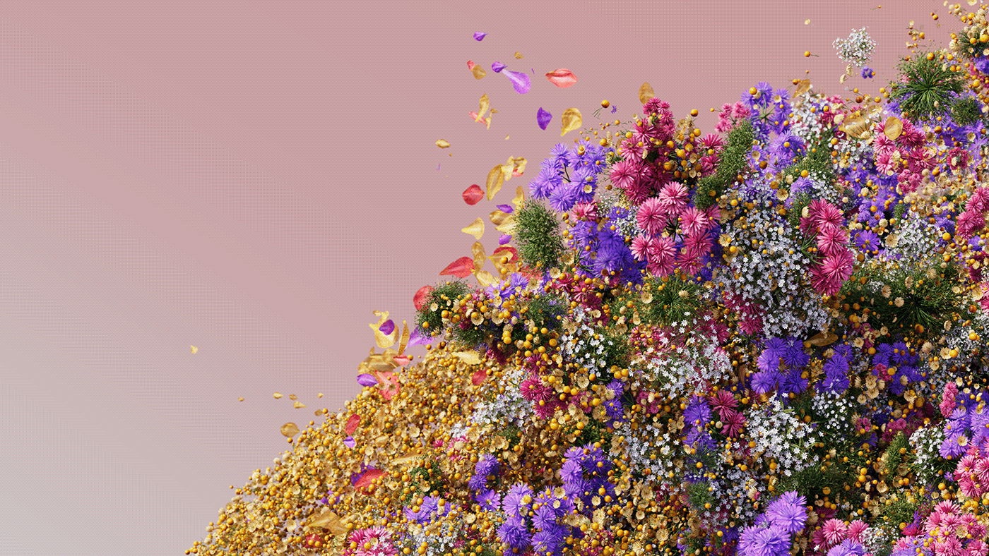 3D design Microsoft Flowers Nature cinema 4d c4d redshift Flora