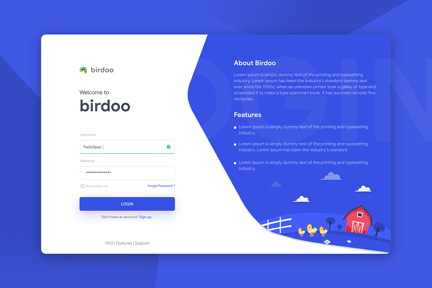 Birdoo desktop login.