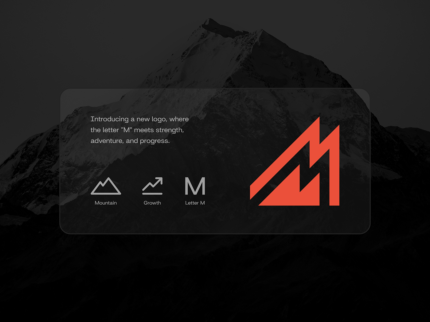brand identity Identity Design visual identity Branding design Logo Design mountain logo M Letter Logo лого Marketing logo marketing  