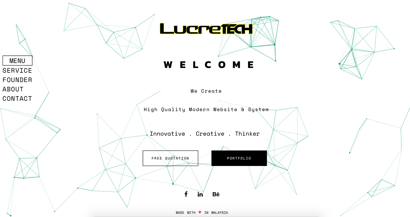 Web Design  lucretech.com html5 website