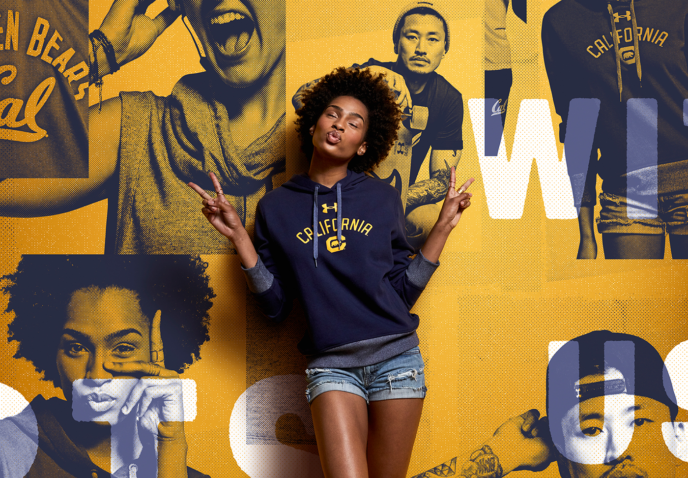 Photography  art direction  graphic design  Under Armour university of california college Rebrand