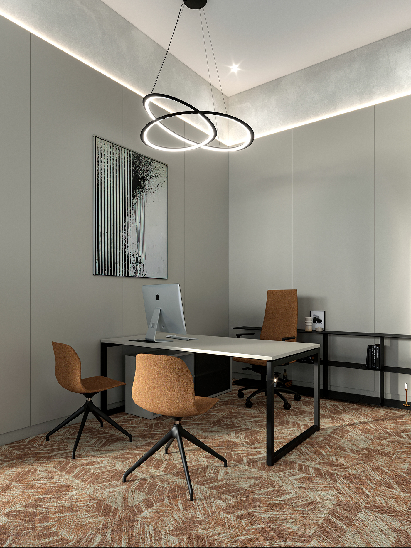 Office Office Design office furniture 3ds max CGI visualization corona interior design  Render archviz