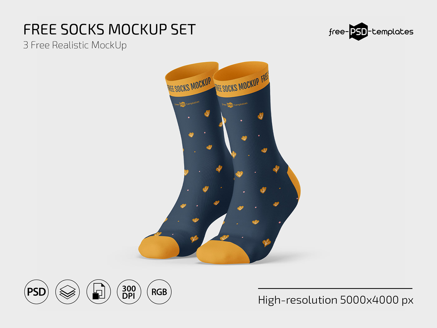 Free Socks Mockup on Behance