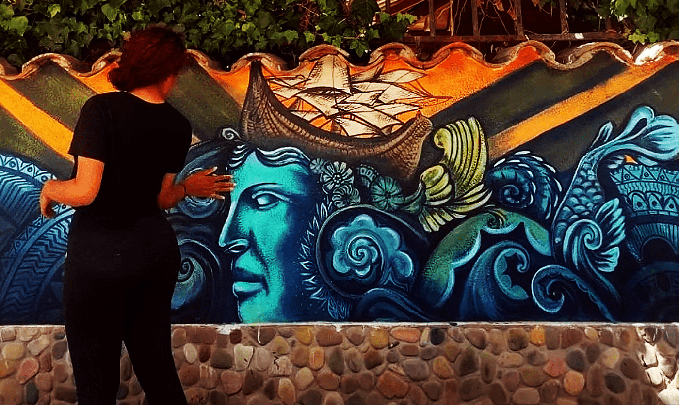 artist color formas Graffiti Mural painting   pinceles pintura streetart vinilo