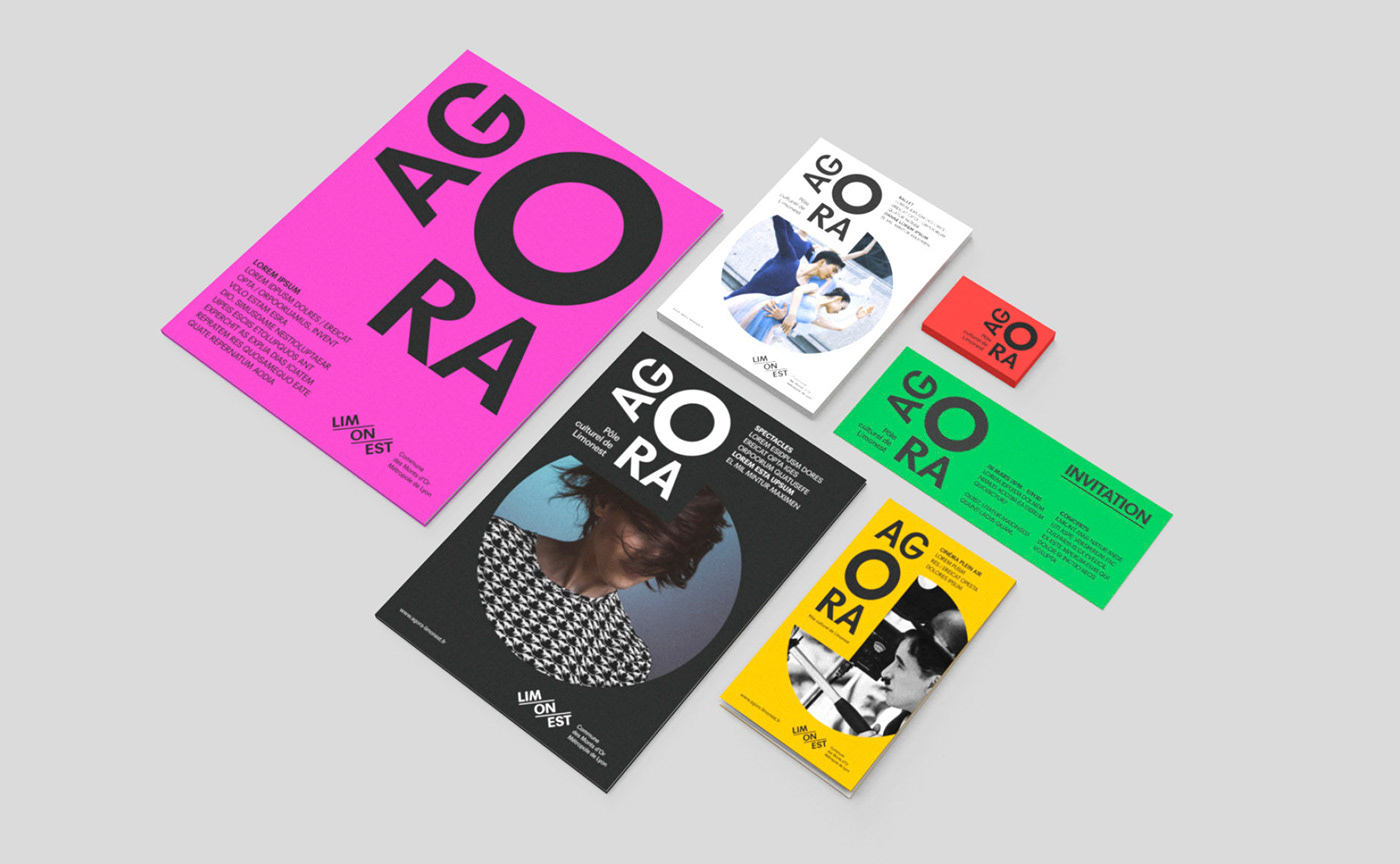 logo culture centre wayfinding modular minimal Layout brochure branding 
