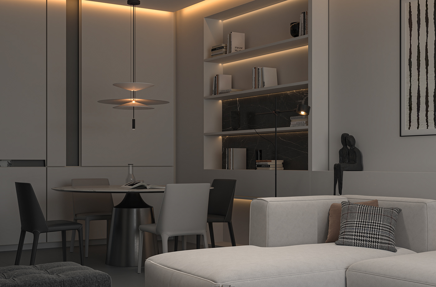 design apartment interior design  living room bedroom kitchen Interior 3ds max vray iraq