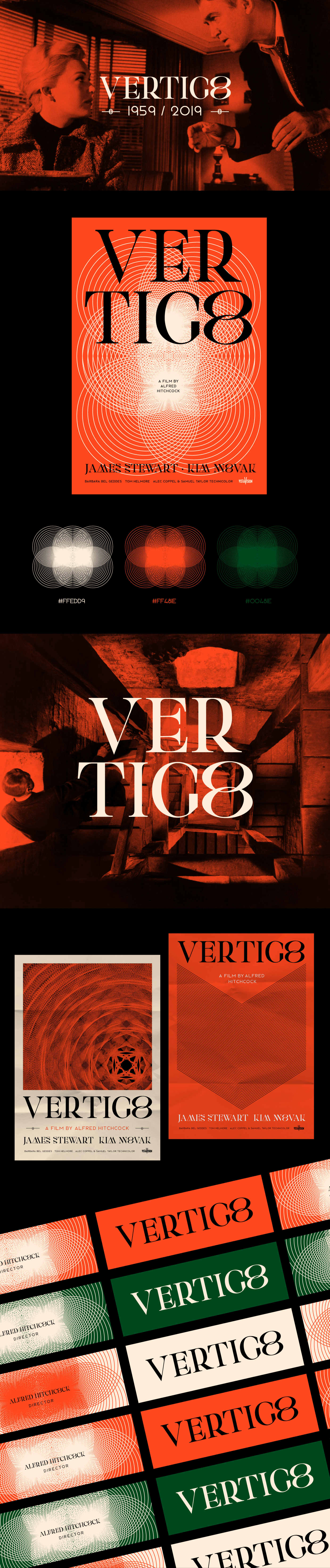 vertigo poster Poster Design film poster Film   pelicula Logotipo branding 