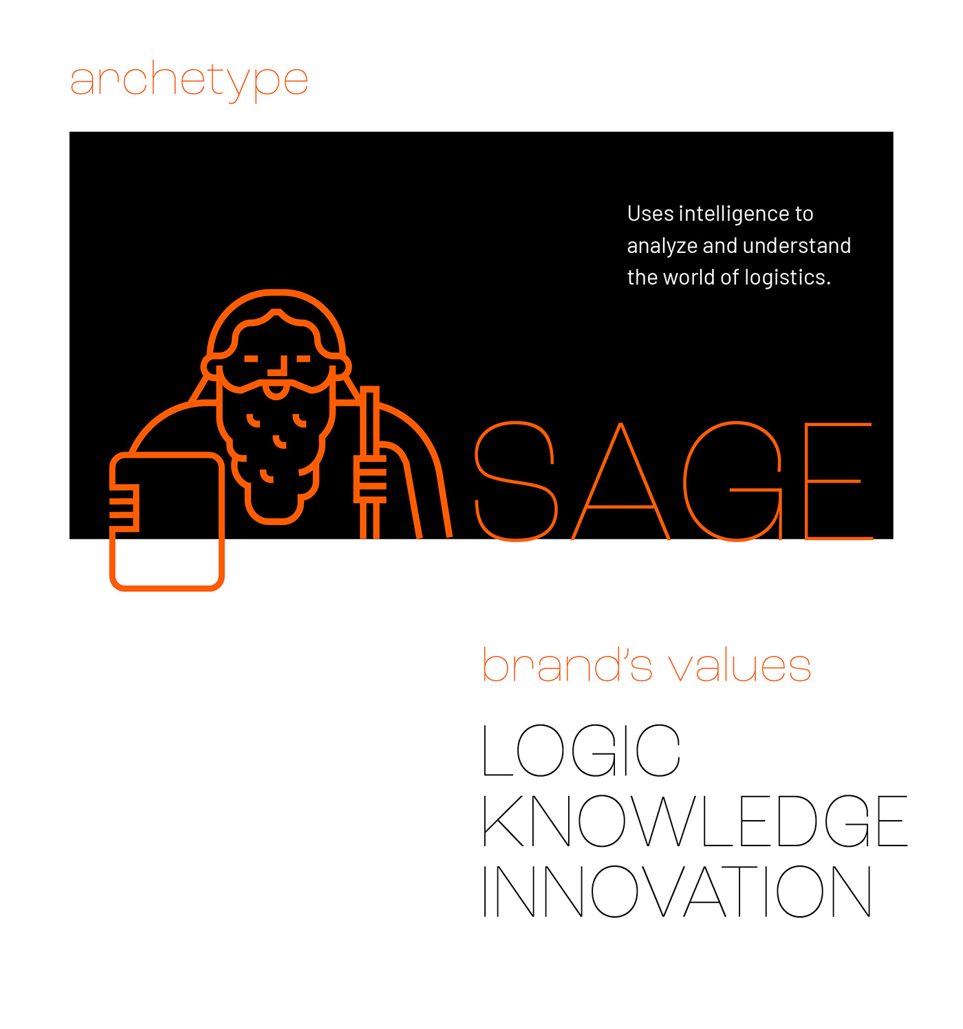 brand product business expert geometric Logistics minimal orange packing Technology warehouse