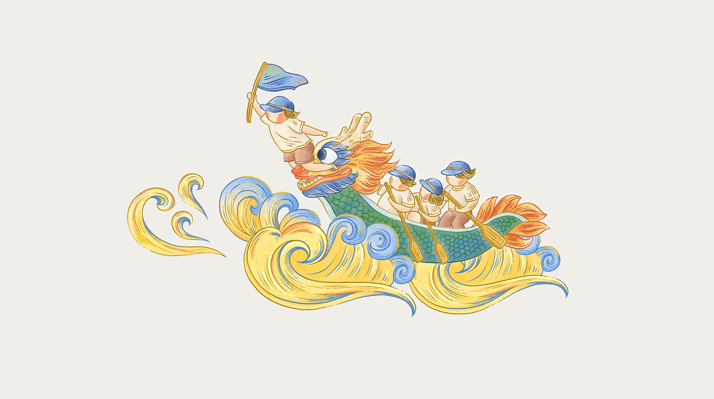 cover illustration dragon boat festival ILLUSTRATION 