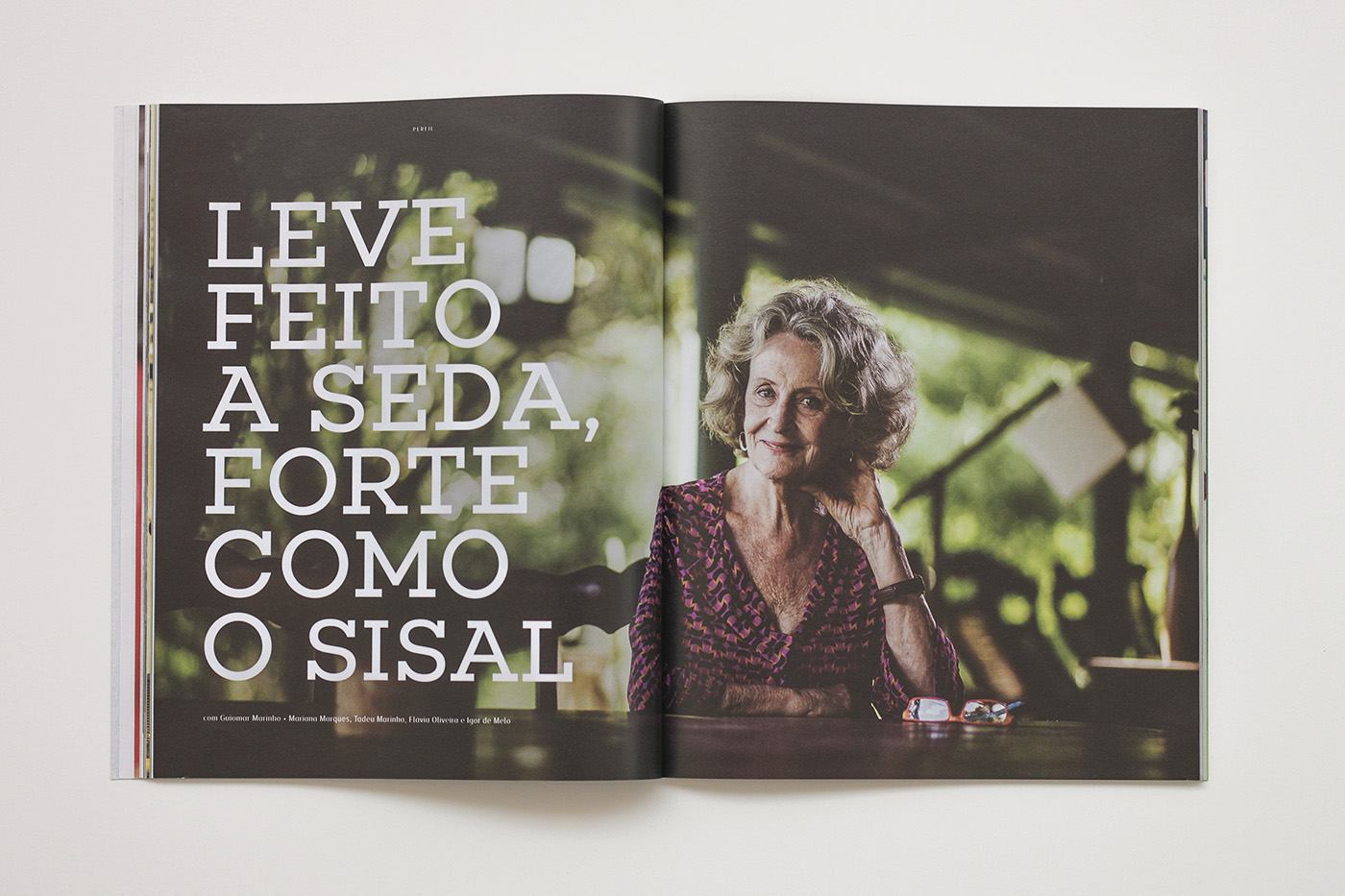 Adobe Portfolio magazine Vos revista ceará Brazil pages InDesign Layout