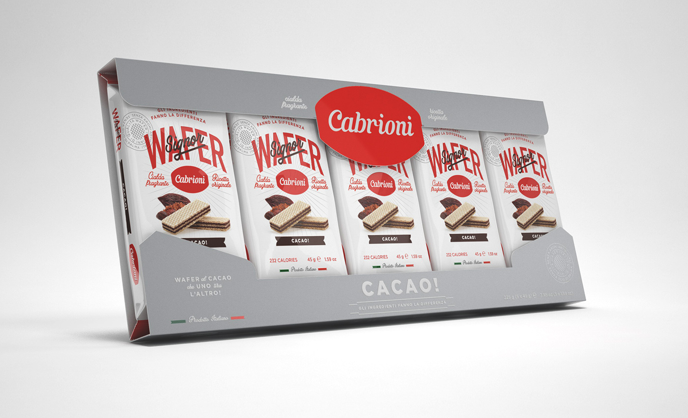 wafer chocolate vanilla hazelnuts biscuits Food  Packaging Pack Sweets typography  