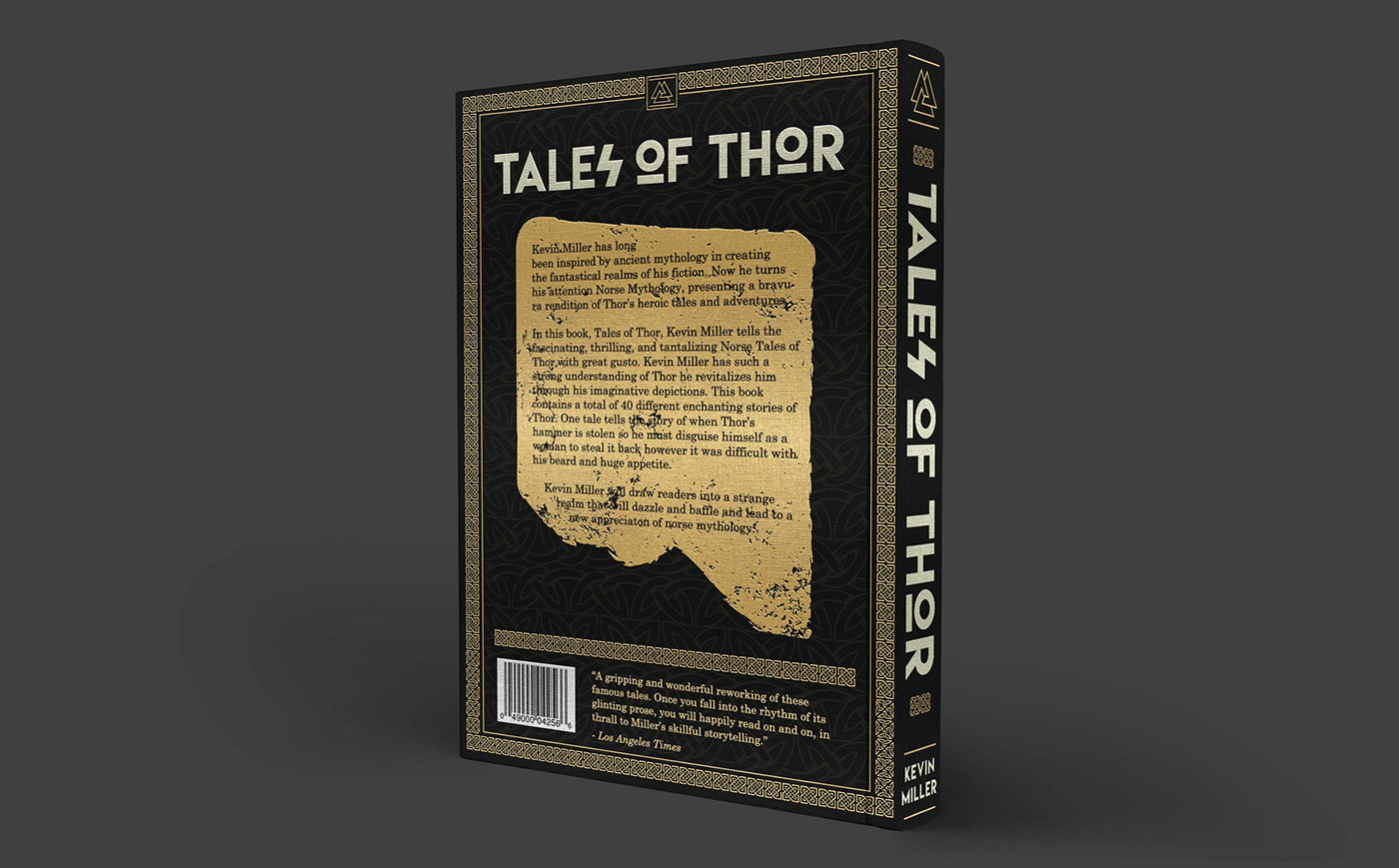 book book cover Thor Norse mythology book design