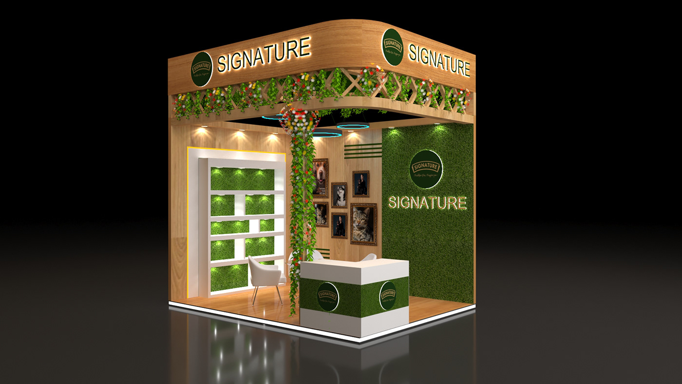 3D 3dmax Exhibition  Stall Design interior design 