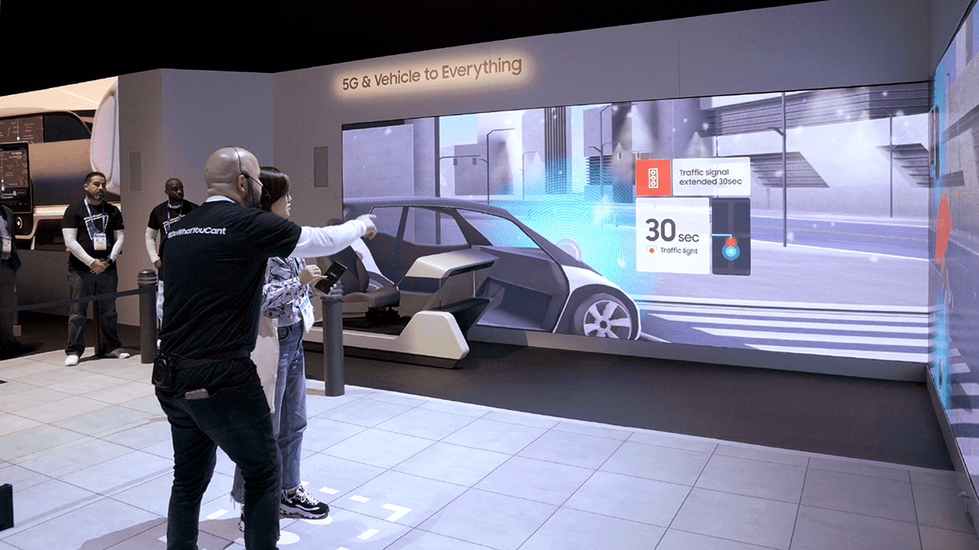animation  automotive   brand ces concept Exibition marketing   motion design Samsung Technology