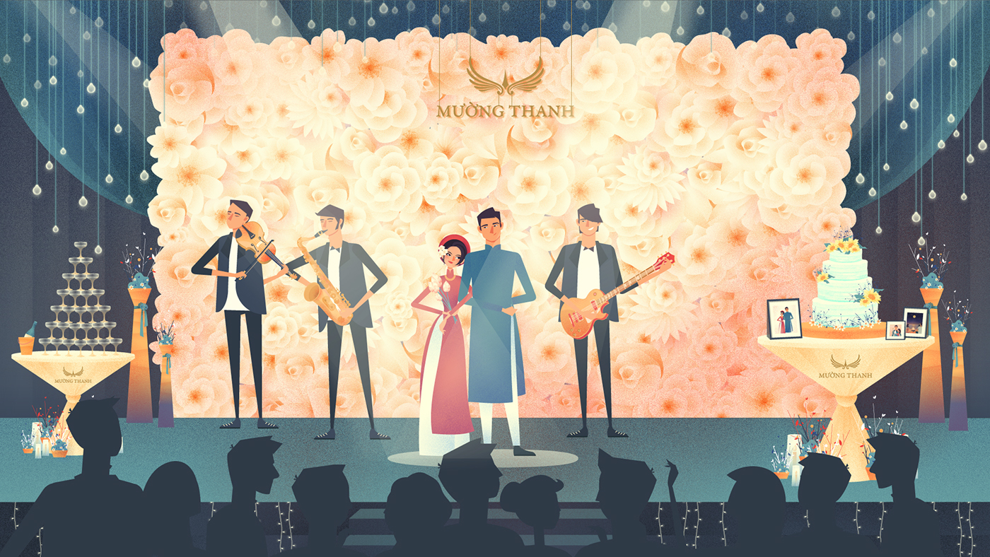 animated animated short film animation  animation gif animations Character design  digital illustration illustration art LANDSCAPE ILLUSTRATION wedding