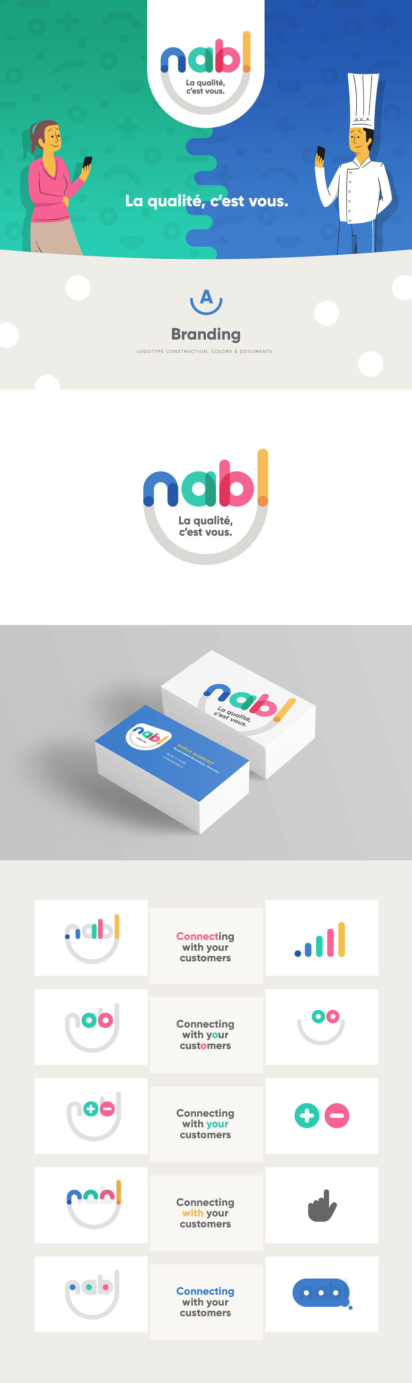NABL ILLUSTRATION  branding  Webdesign colorful france Logotype pattern nabl.co